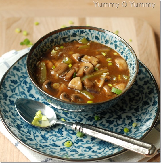 Chilly Mushroom with gravy