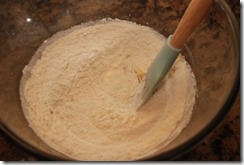 Add the dry ingredients to the egg mixture