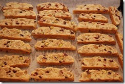 Bake the slices for 5 - 6 minutes on each side until dry and golden at 275 F