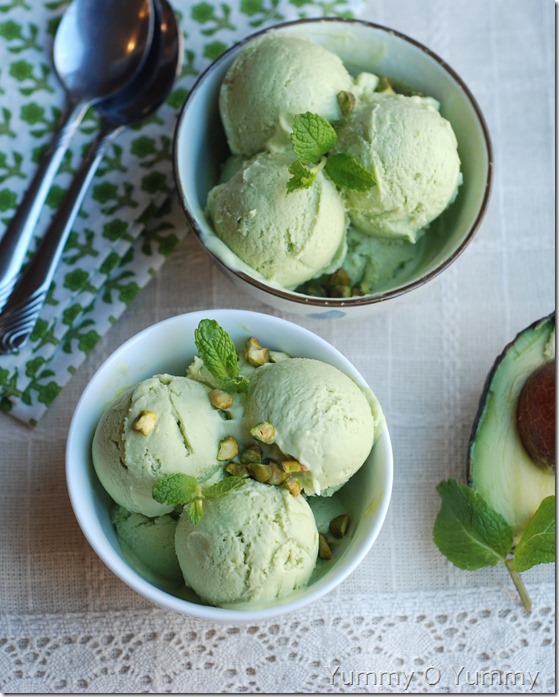 Avocado ice cream