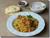 Chicken biriyani - Pressure cooker method