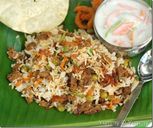 Beef biriyani