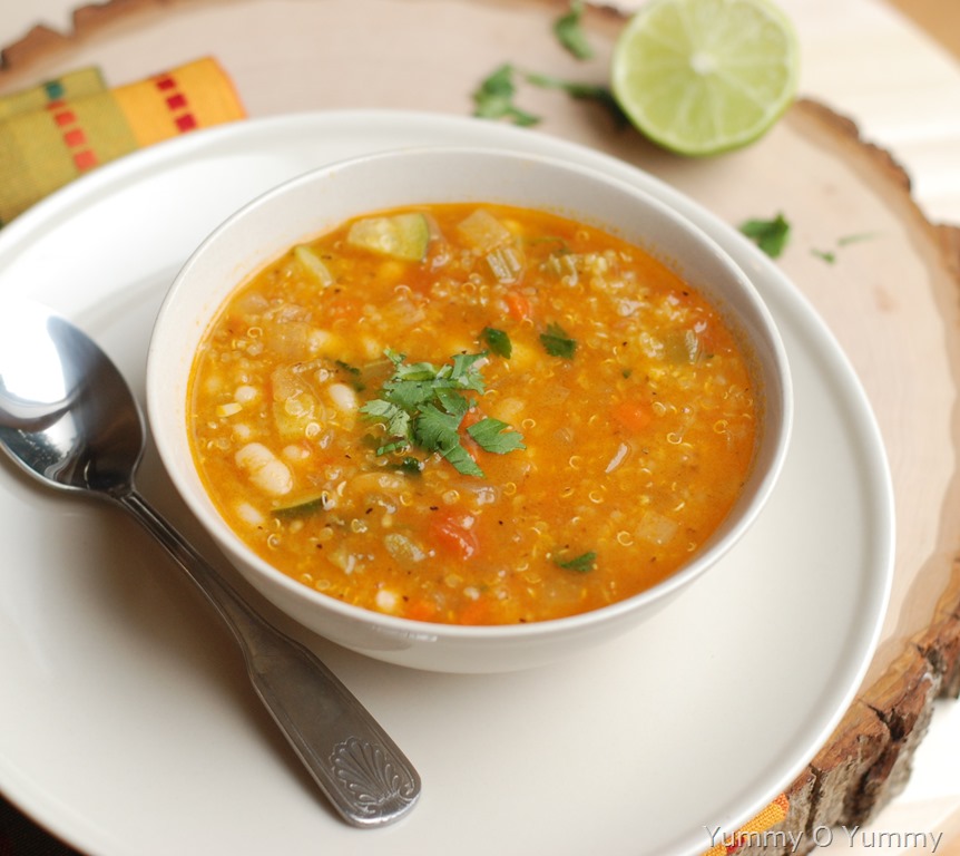 Quinoa Vegetable Soup | Yummy O Yummy