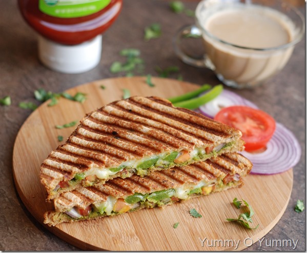 Chutney cheese sandwich