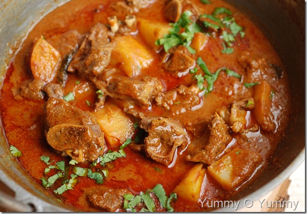 Mutton potato curry