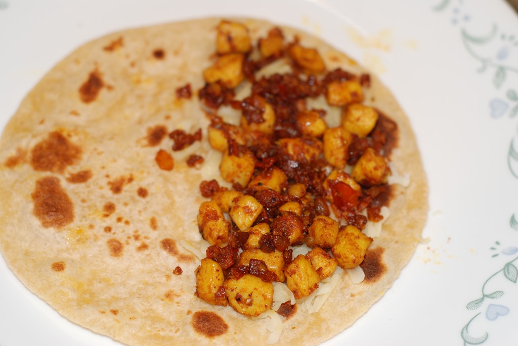 Chicken Quesadilla Indian Style Yummy O Yummy