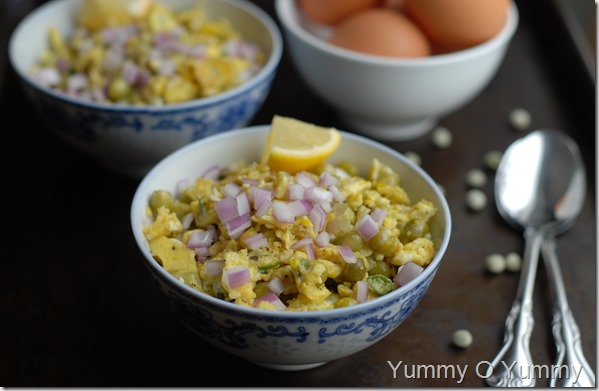 Peas and Egg stirfry