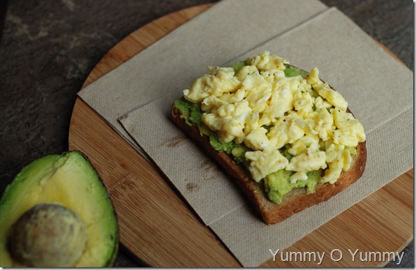 Egg and avocado toast
