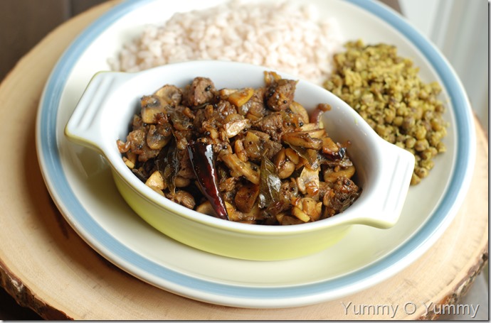 Mushroom Beef Ularthiyathu