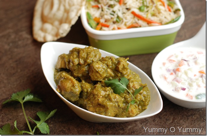 Coriander chicken masala 