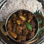 Beef Koorkka (Chinese Potato) Ularthu / Beef um Koorkka yum