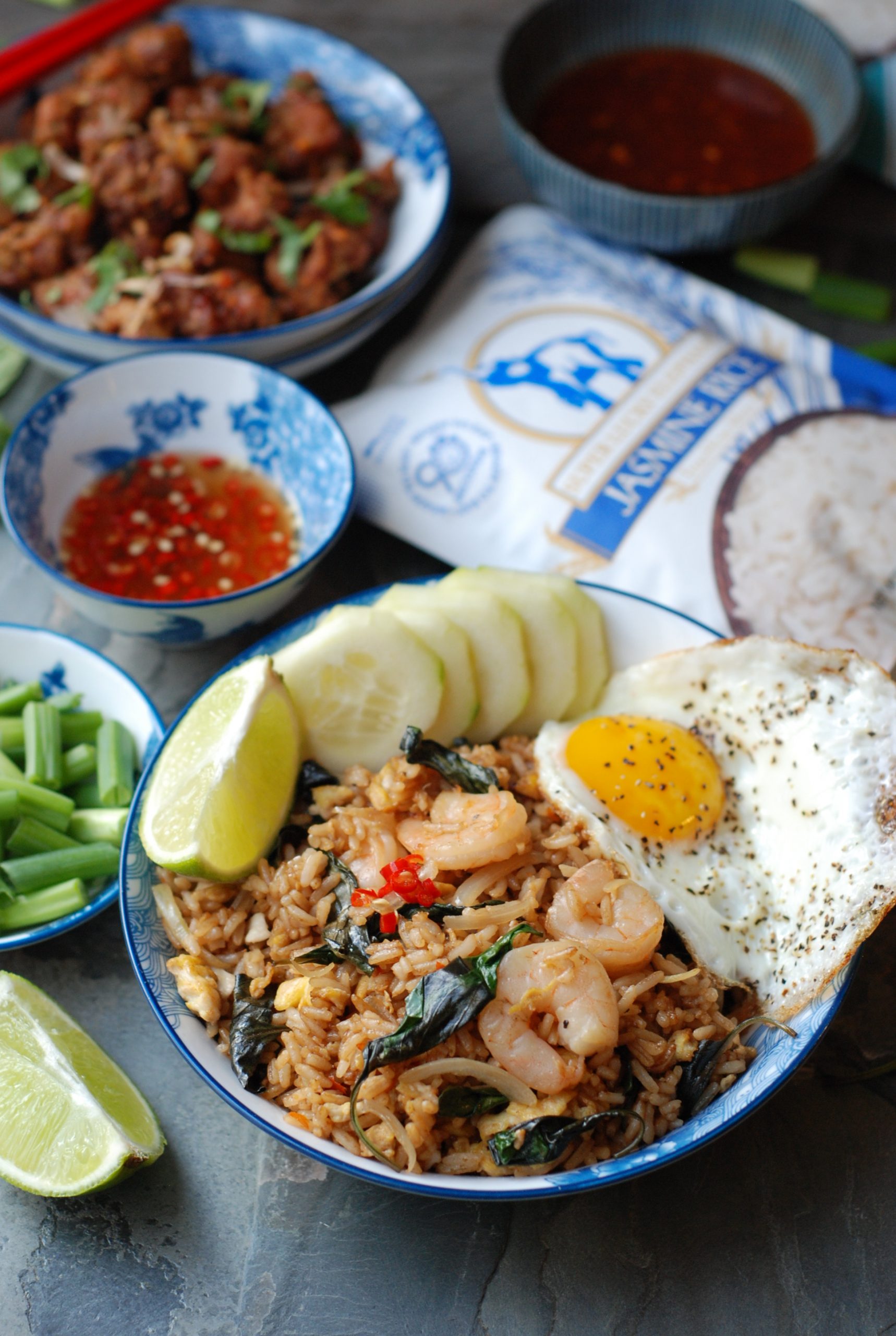 Thai Basil Shrimp Fried Rice Yummy O Yummy