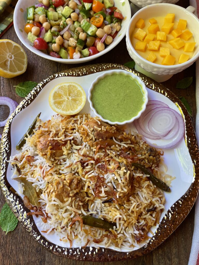 Chicken Biriyani Naan n Curry Restaurant Style Yummy O Yummy